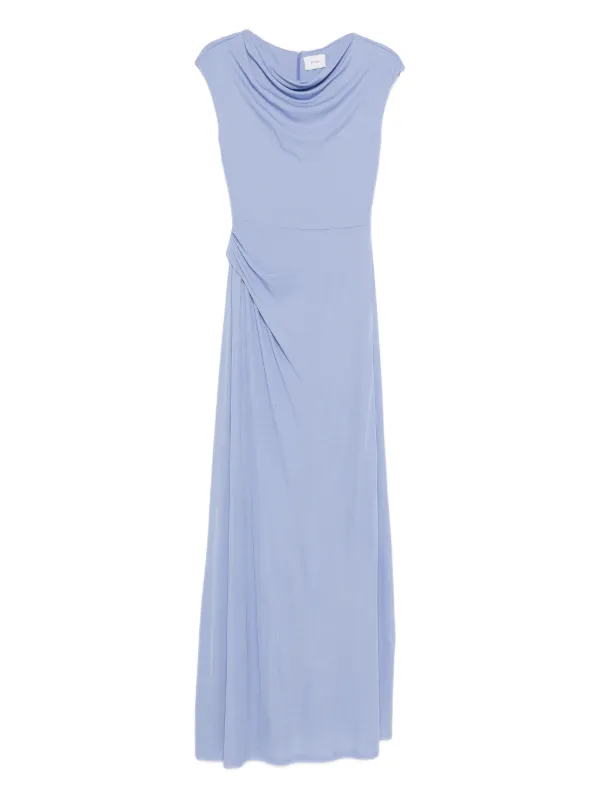 Erdem Zip-up Maxi Dress in Blue