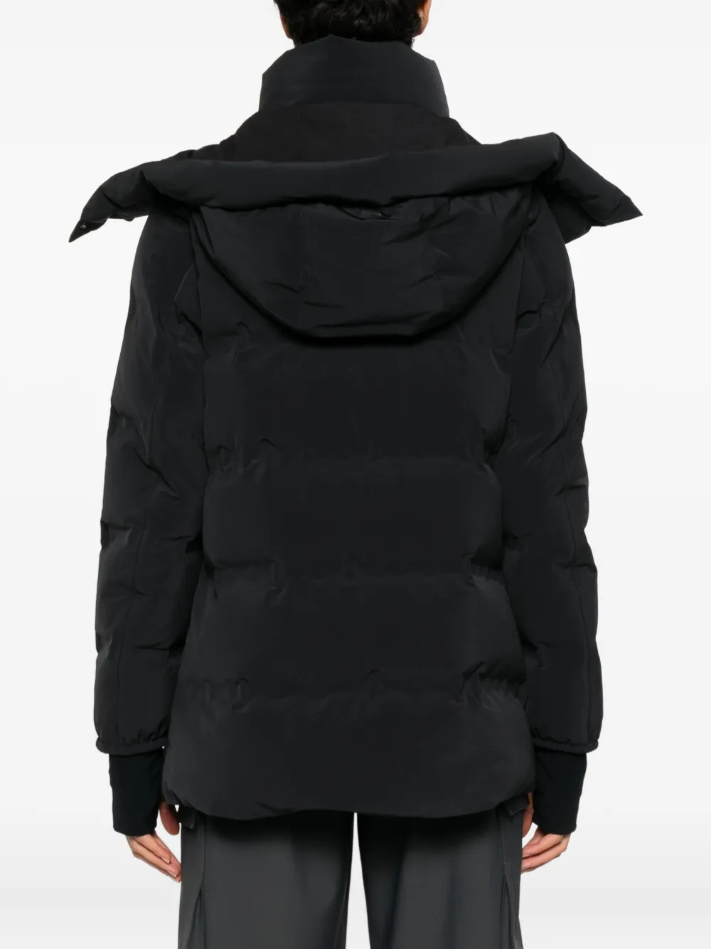Herno Hooded Zip-up Jacket In Black