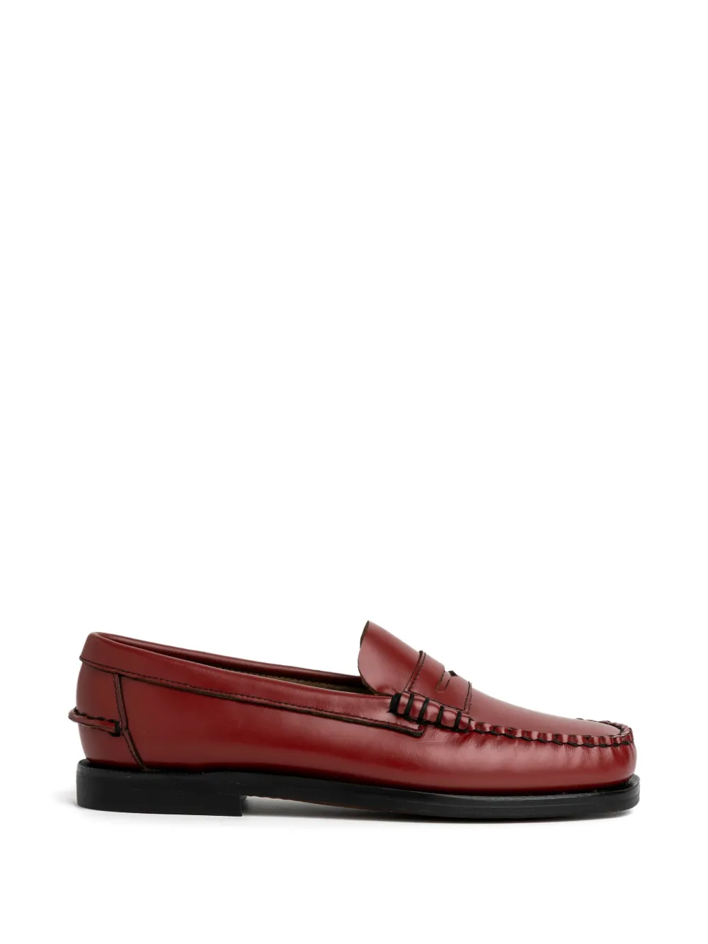Sebago Loafers met stiksel Rood