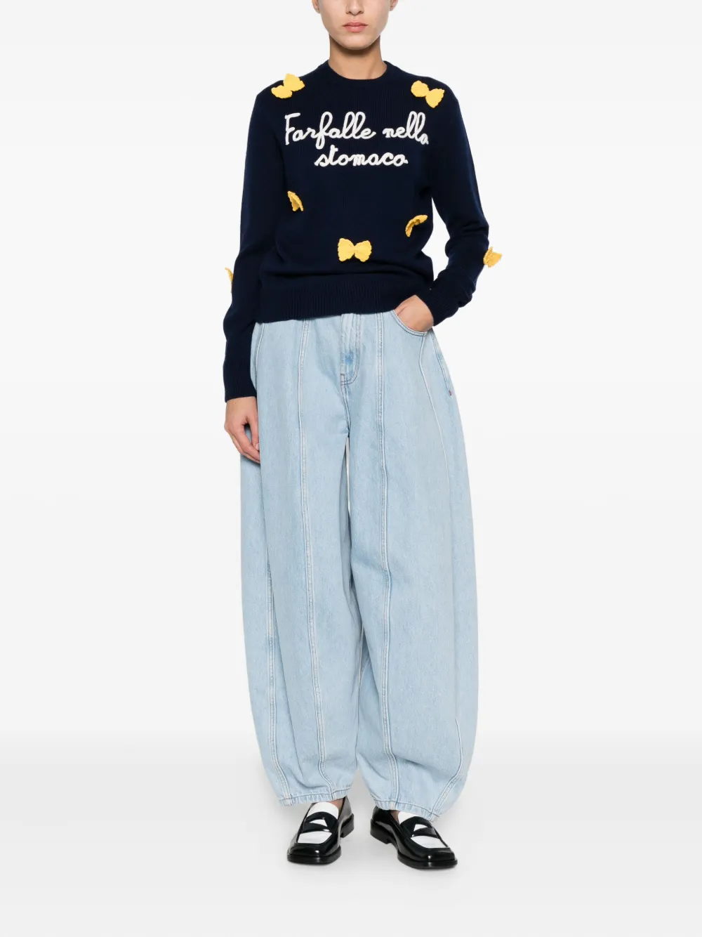 Mc2 Saint Barth Long-sleeve Sweater In Blue