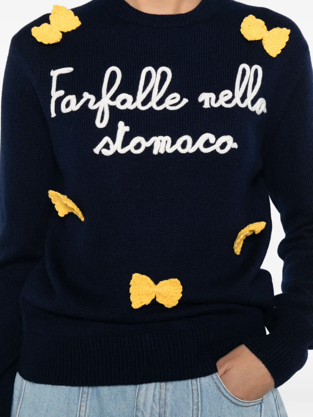 Mc2 Saint Barth Long-sleeve Sweater In Blue