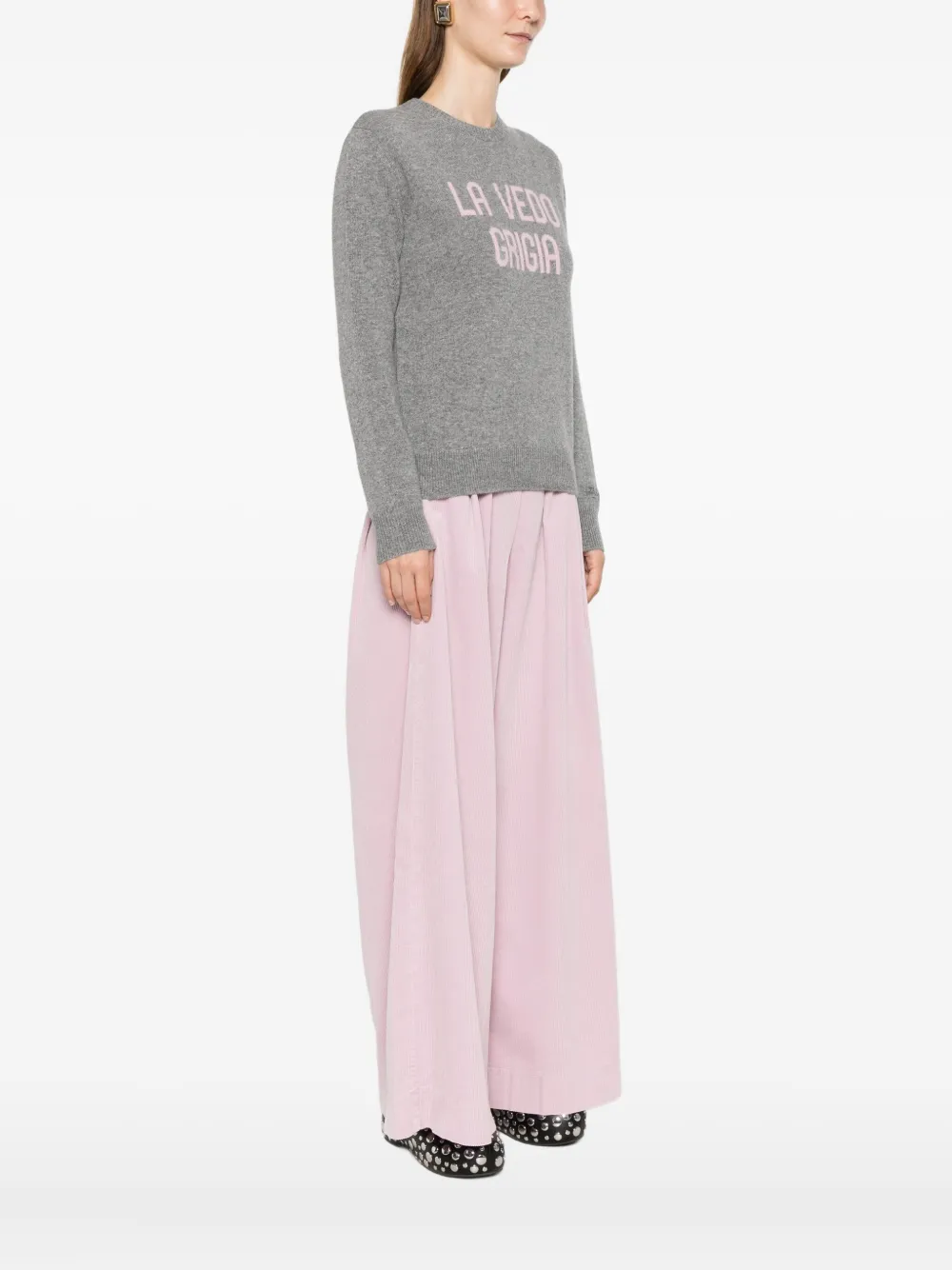 Mc2 Saint Barth Long-sleeve Sweater In Gray