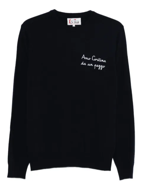 MC2 Saint Barth embroidered crew neck sweater