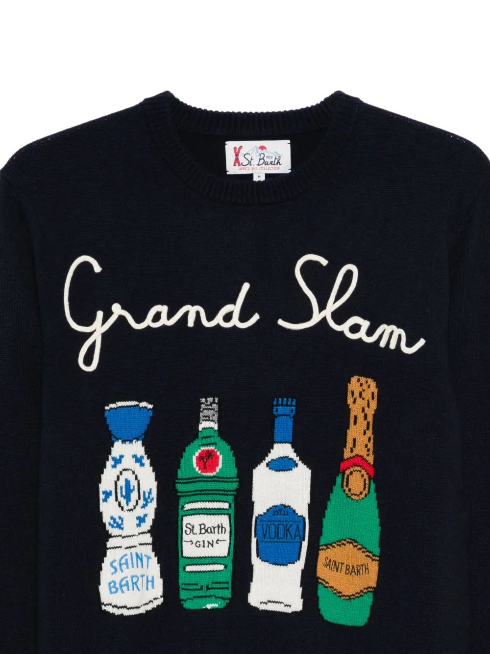 MC2 Saint Barth Grand Slam intarsia trui Blauw