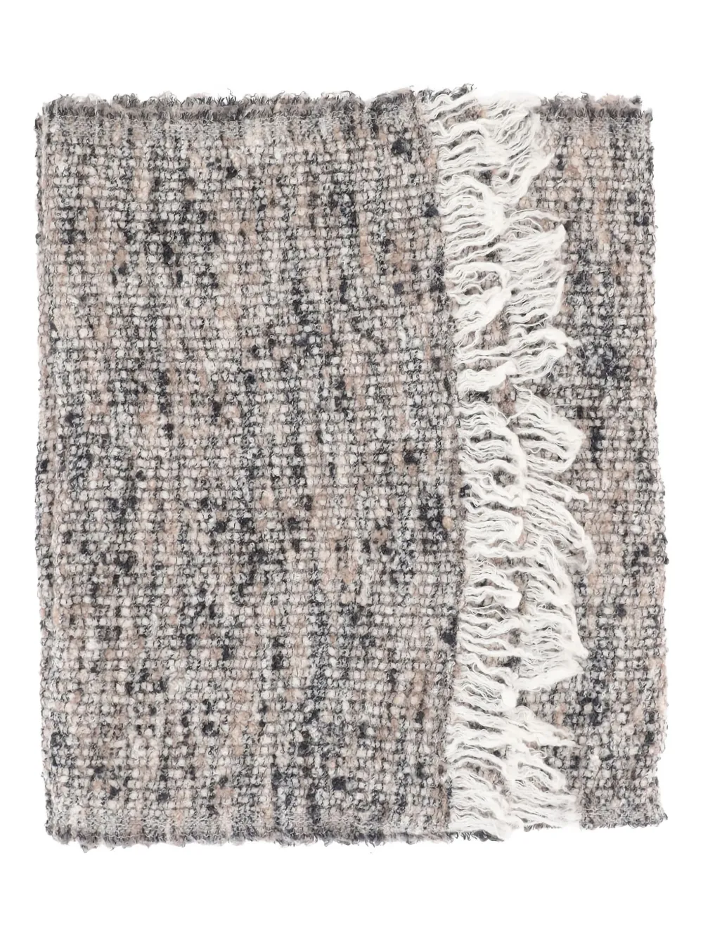 Faliero Sarti fringed scarf - Grijs