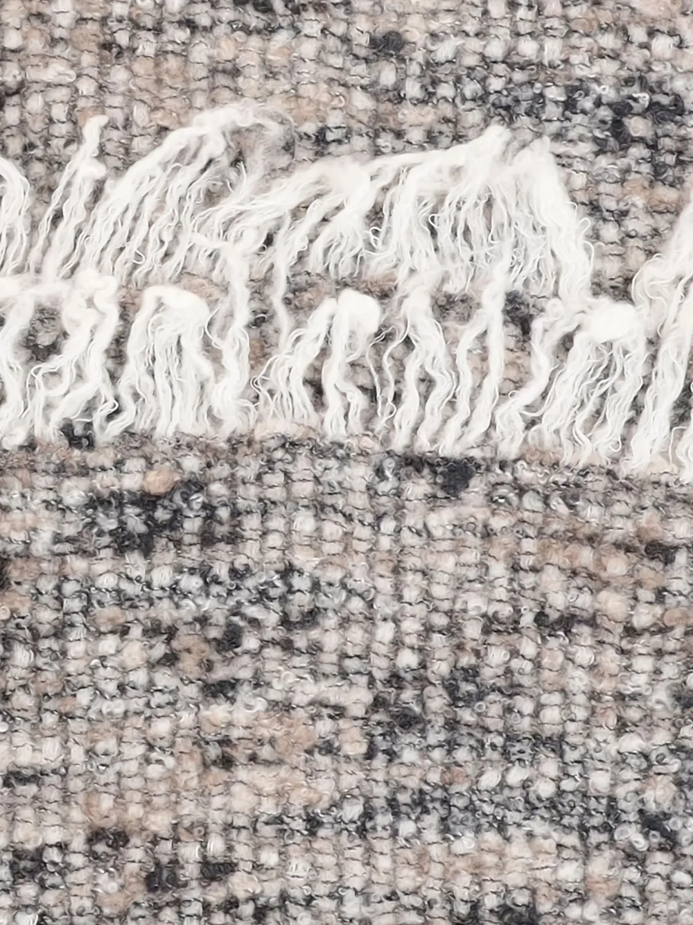 Faliero Sarti Sjaal met franje Grijs