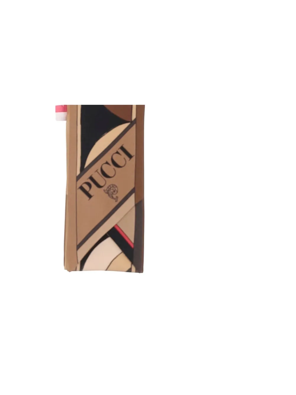 Pucci Geometric-print Silk Scarf In Brown