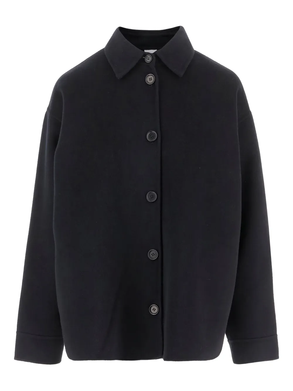 Aspesi Buttoned Shirt Jacket In Black