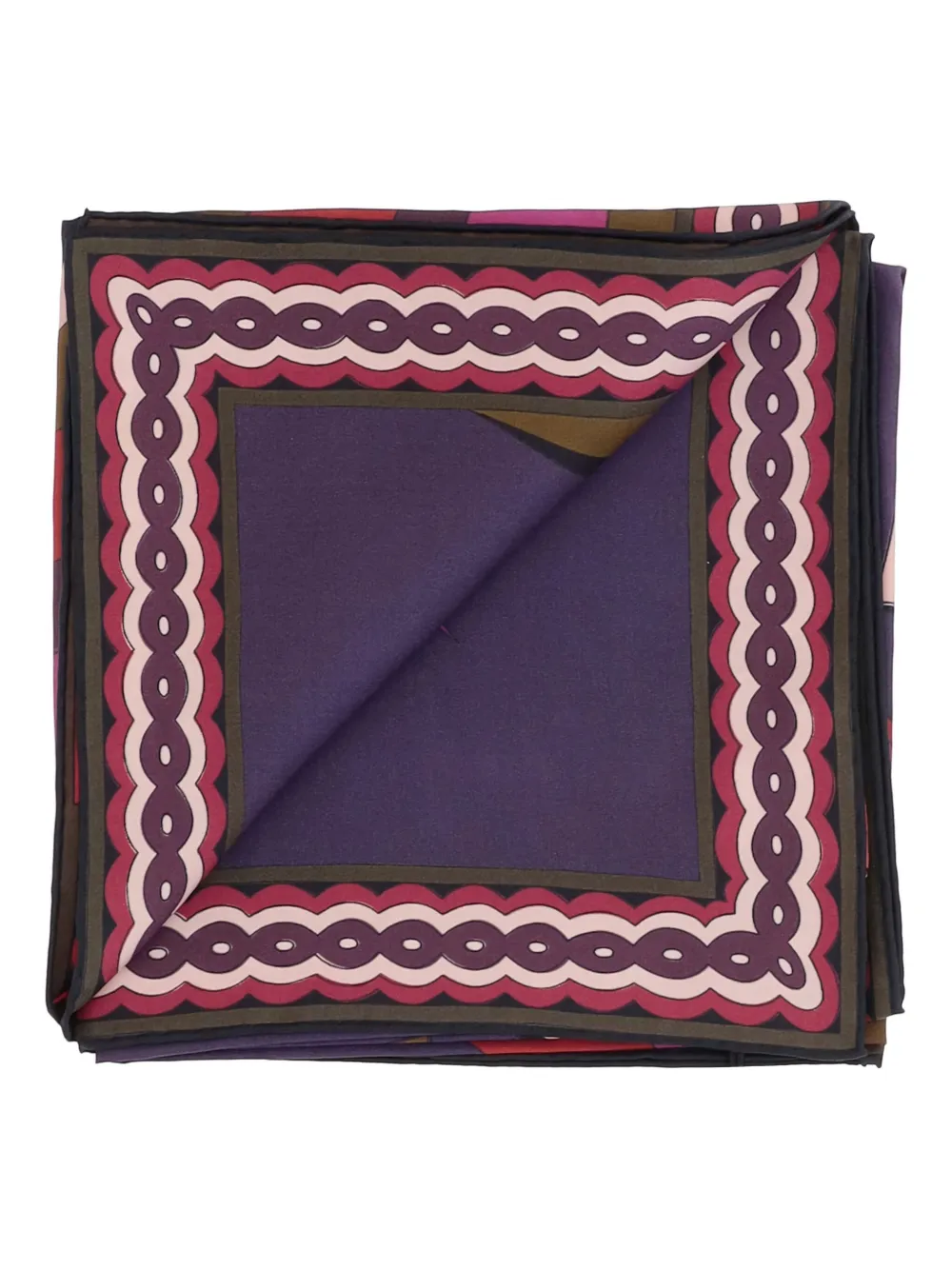 Pucci Graphic-print Silk Scarf In Purple