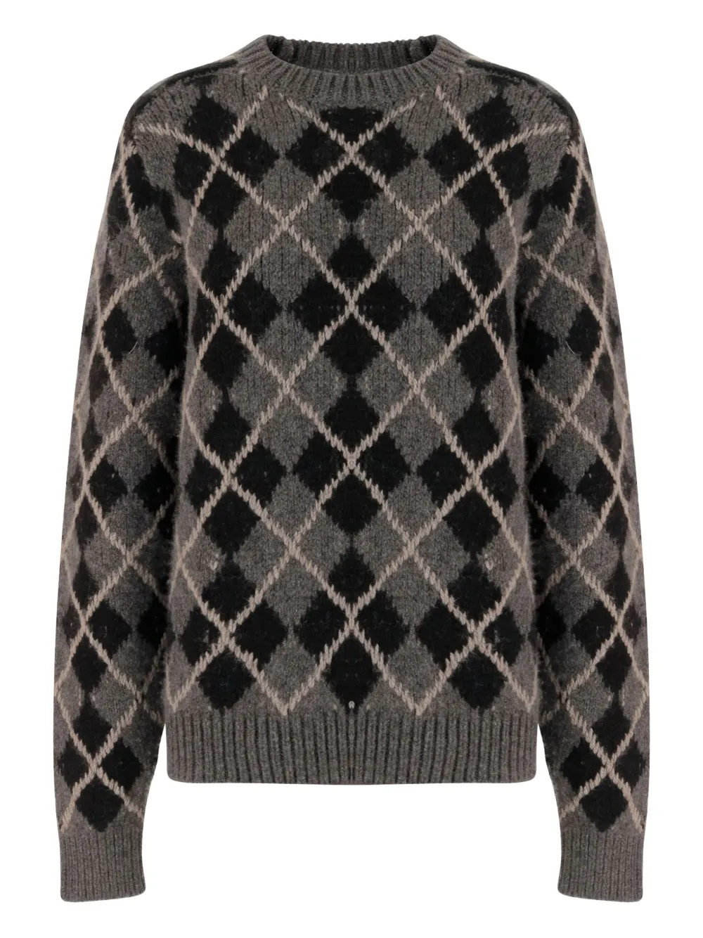 Khaite Geometric-pattern Sweater In Multi