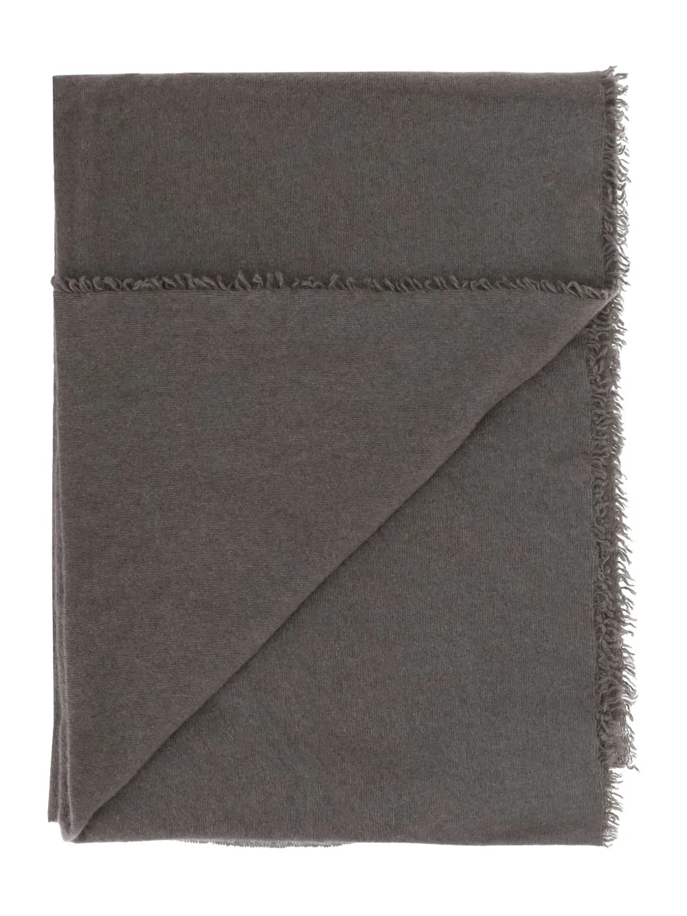 Faliero Sarti fringed scarf - Grijs