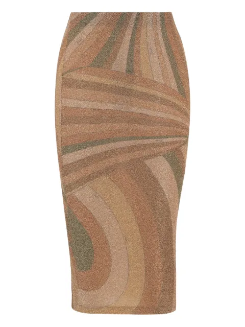 PUCCI patterned midi skirt