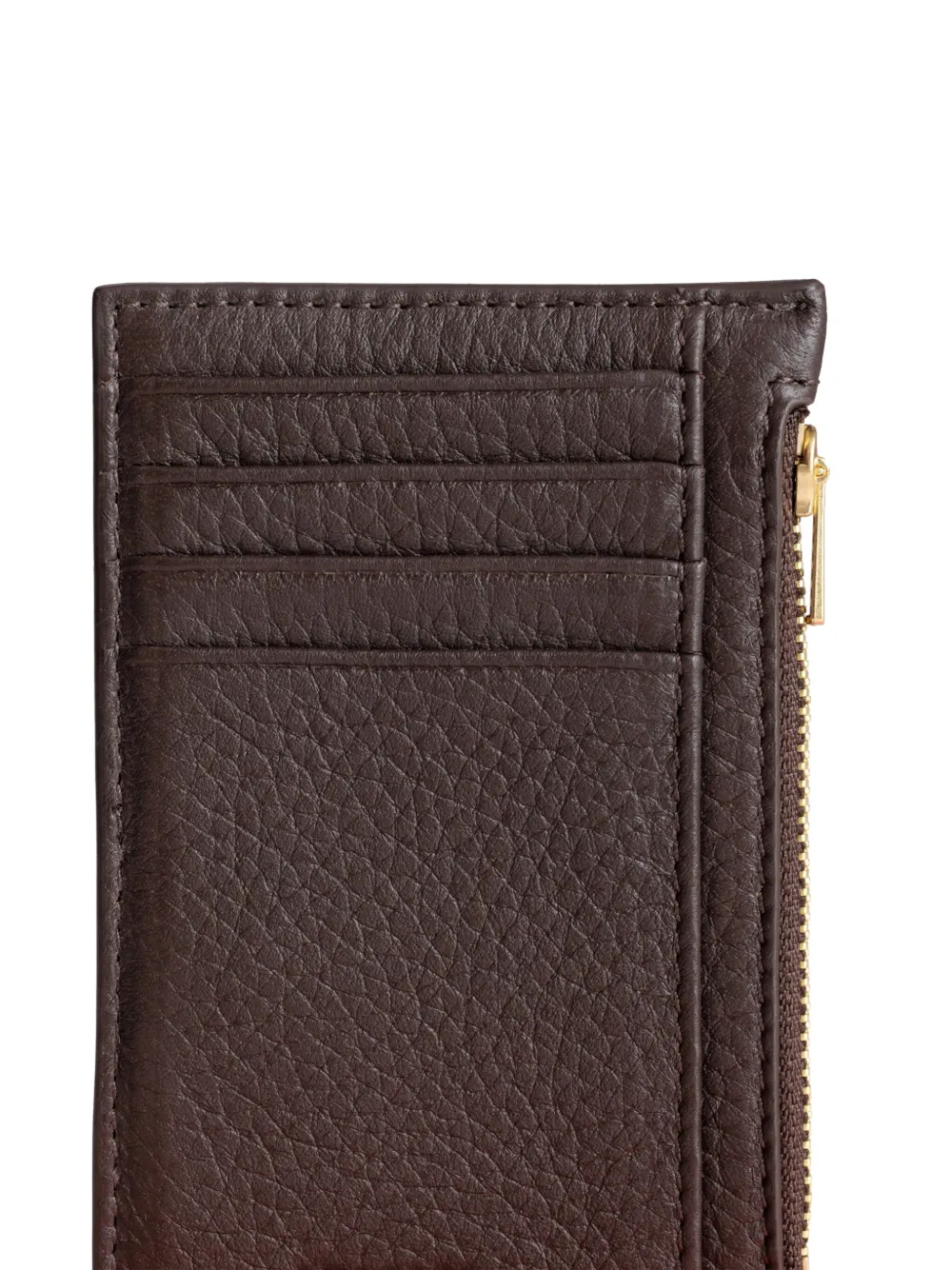Yu Mei Frank Zip Wallet In Brown