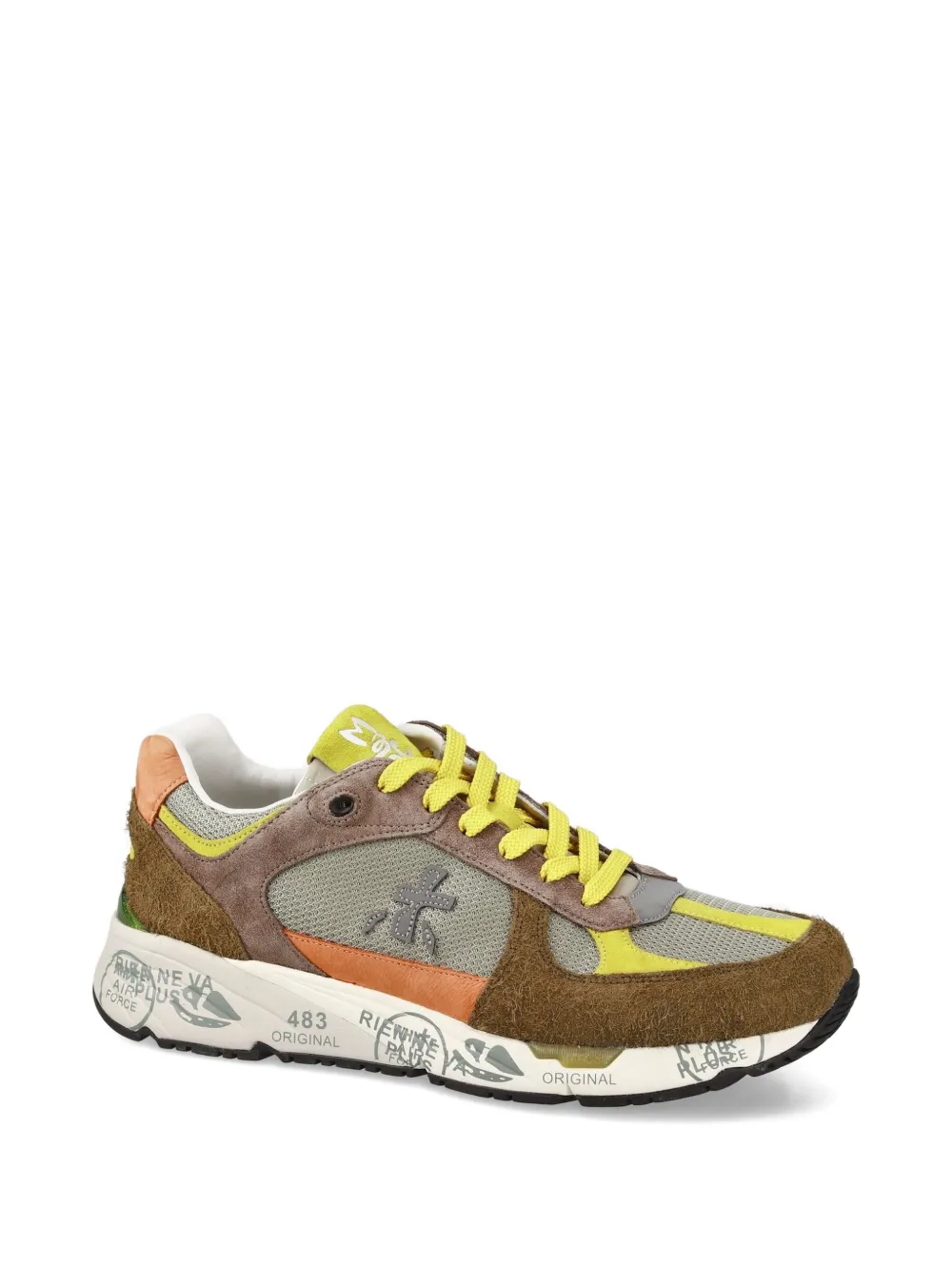 Premiata Mase 7867 sneakers met vlakken Bruin