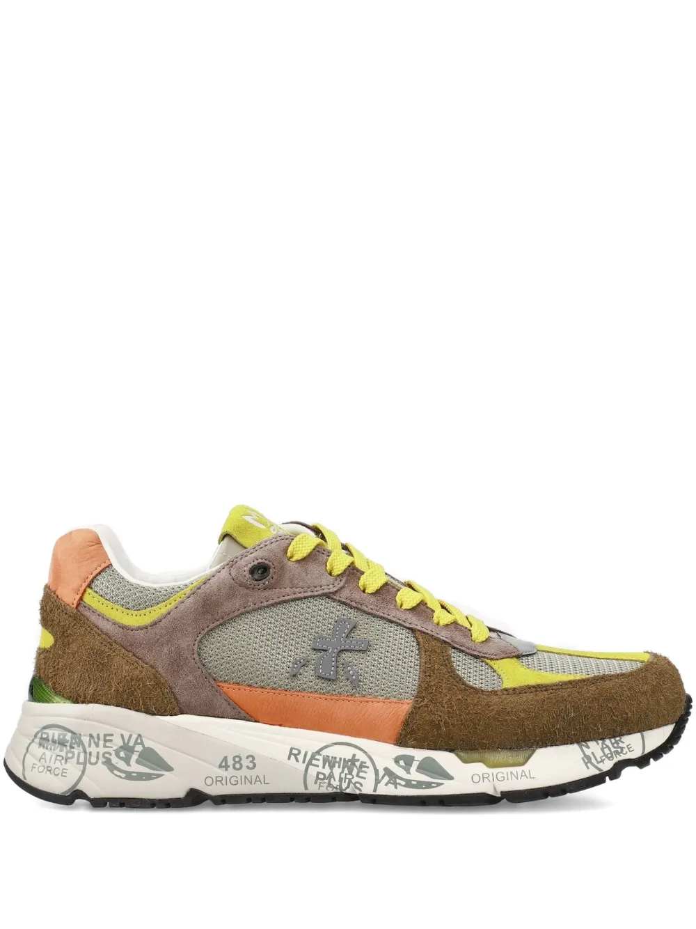 Premiata Mase 7867 sneakers met vlakken Bruin