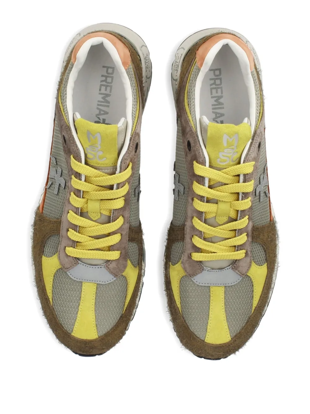 Premiata Mase 7867 sneakers met vlakken Bruin