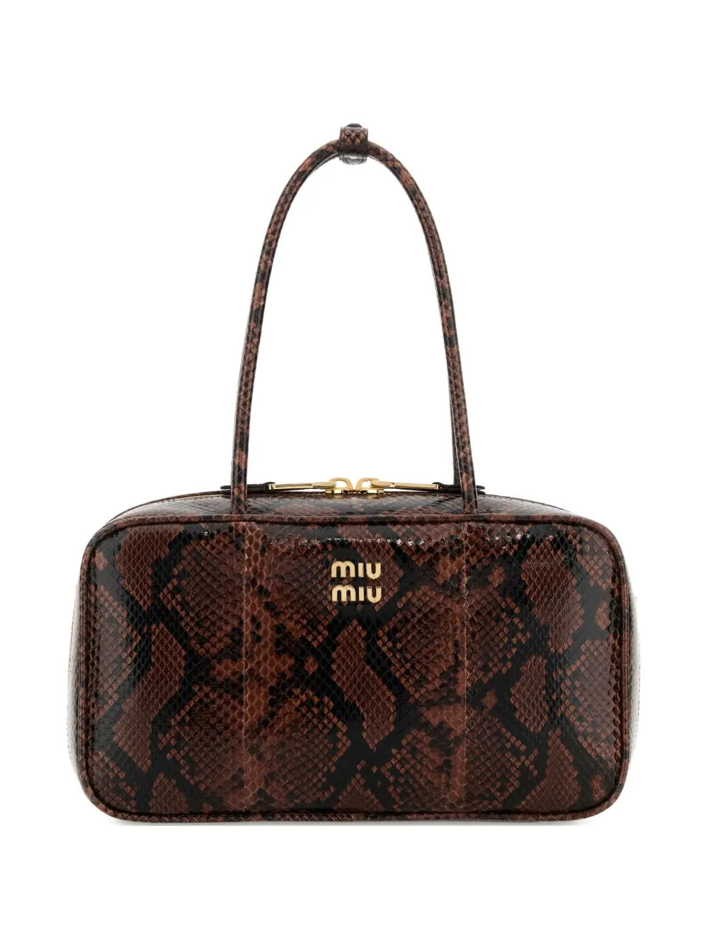 Miu Miu Borsa a spalla Beau media - Marrone