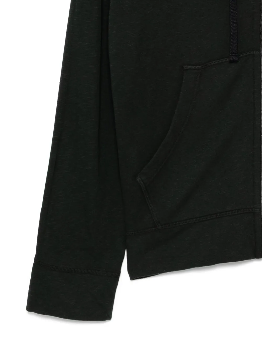 James Perse Badstof hoodie met rits Groen