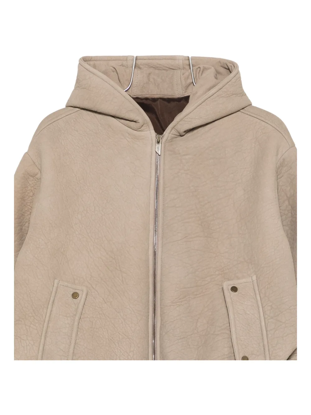 Salvatore Santoro Hooded Zip-fastening Jacket In Neutral