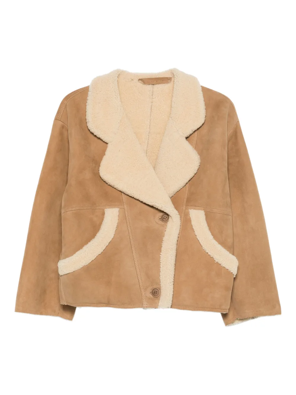 Salvatore Santoro shearling-trim jacket | Brown | Image 1