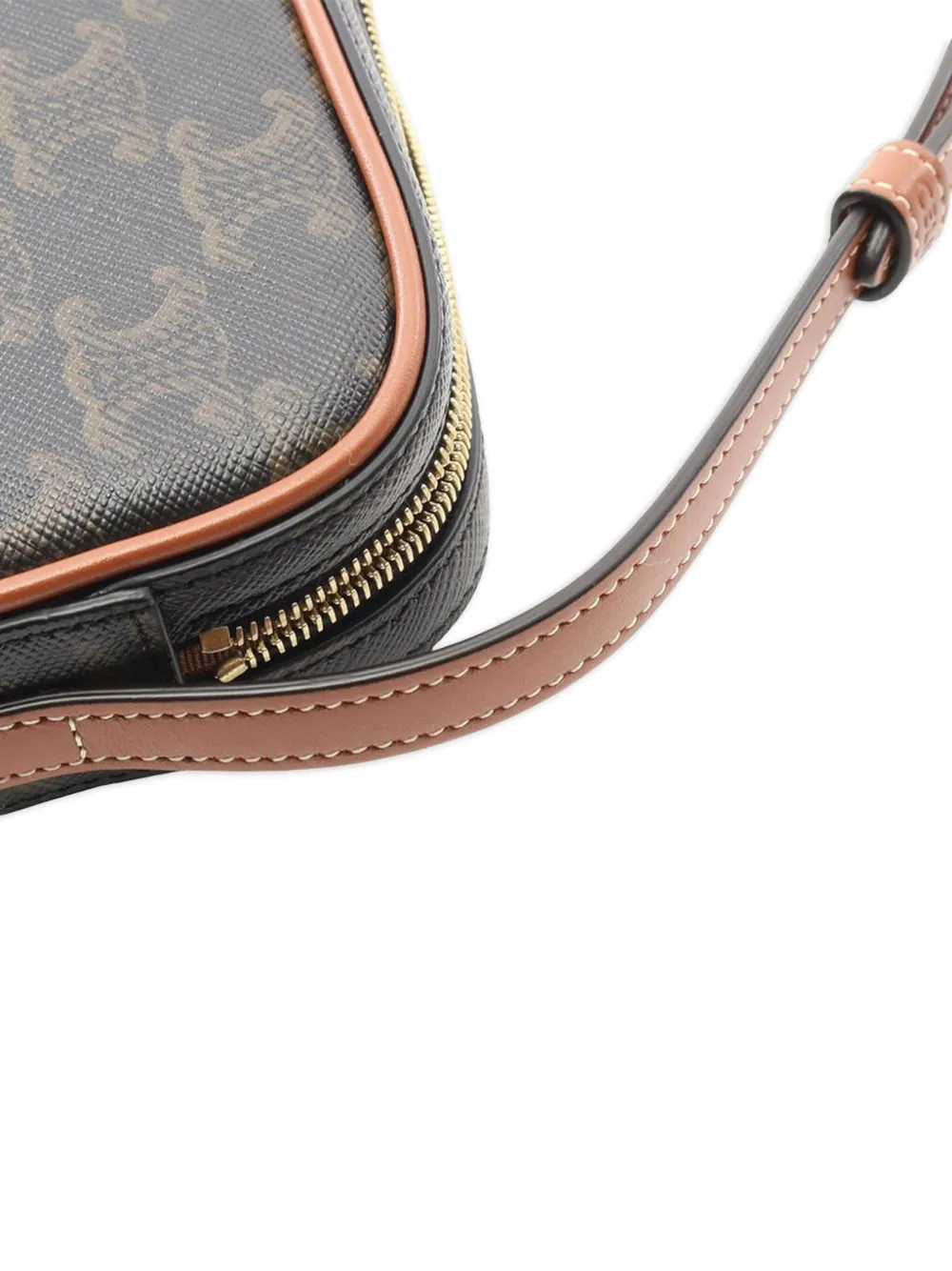 Celine Pre-Owned 2018-2025 Mini Triomphe Cuir Coated Canvas Camera Bag shoulder bag | Pre-Owned | Image 2