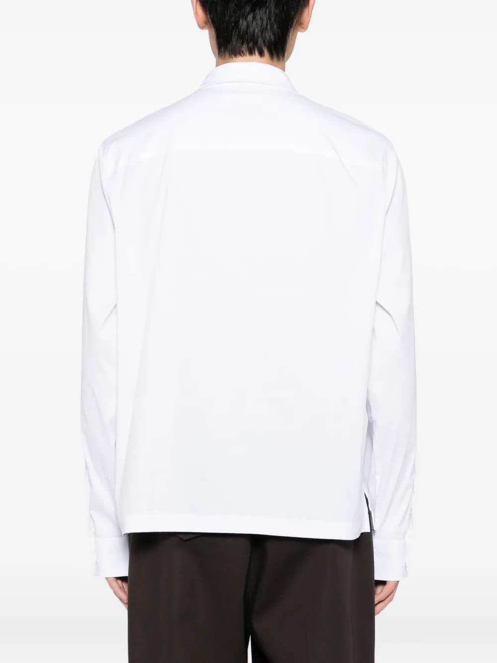 James Perse Zip-up Shirt In White