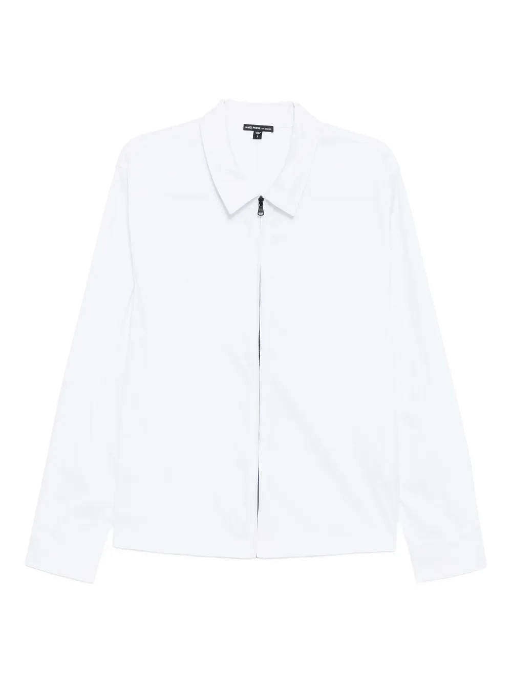 James Perse Zip-up Shirt In White