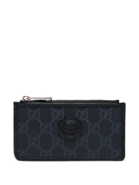 Gucci Pre-Owned logo-print zip card holder