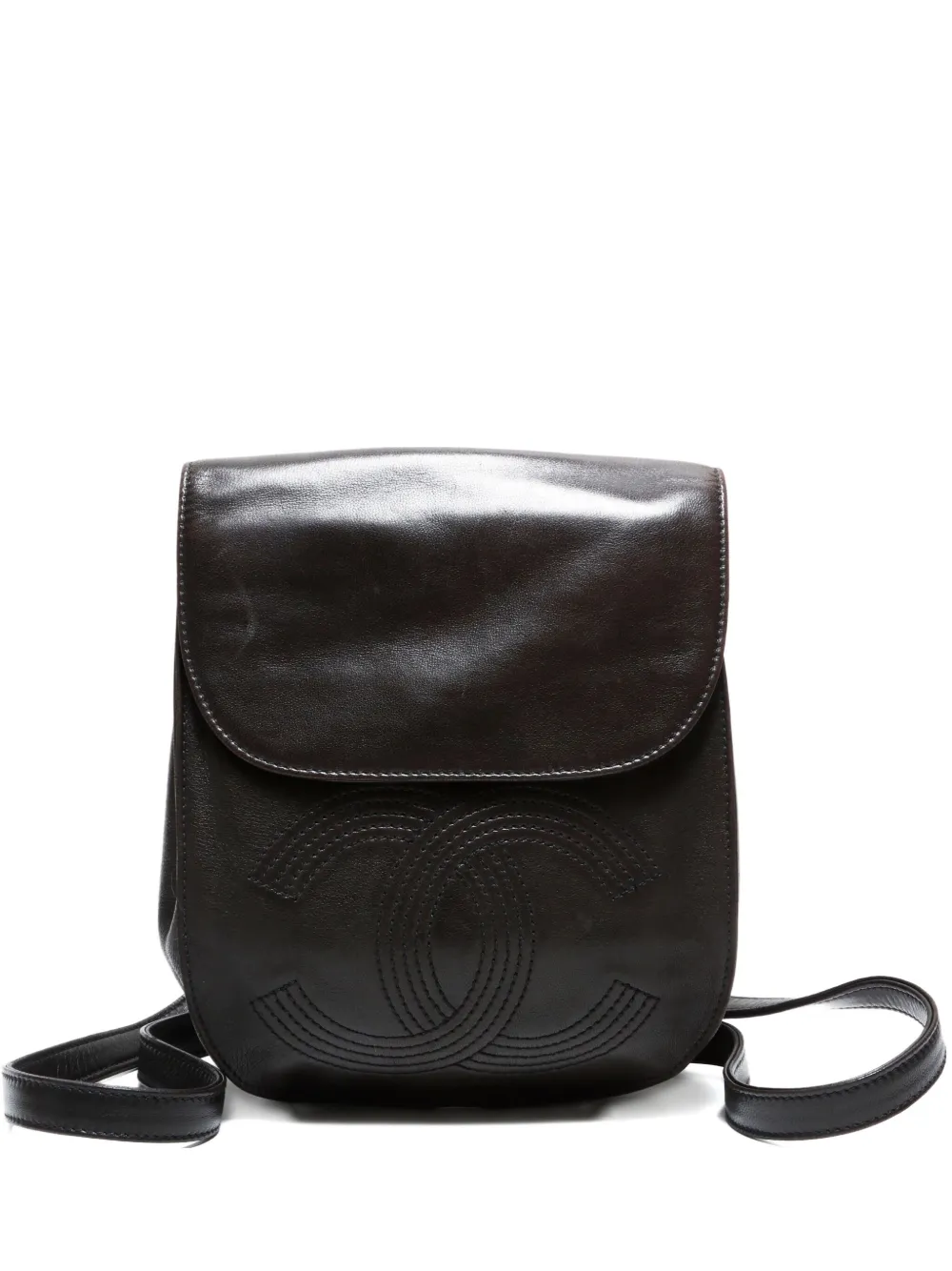 CHANEL Pre-Owned 1996-1997 cc mark backpack - Nero