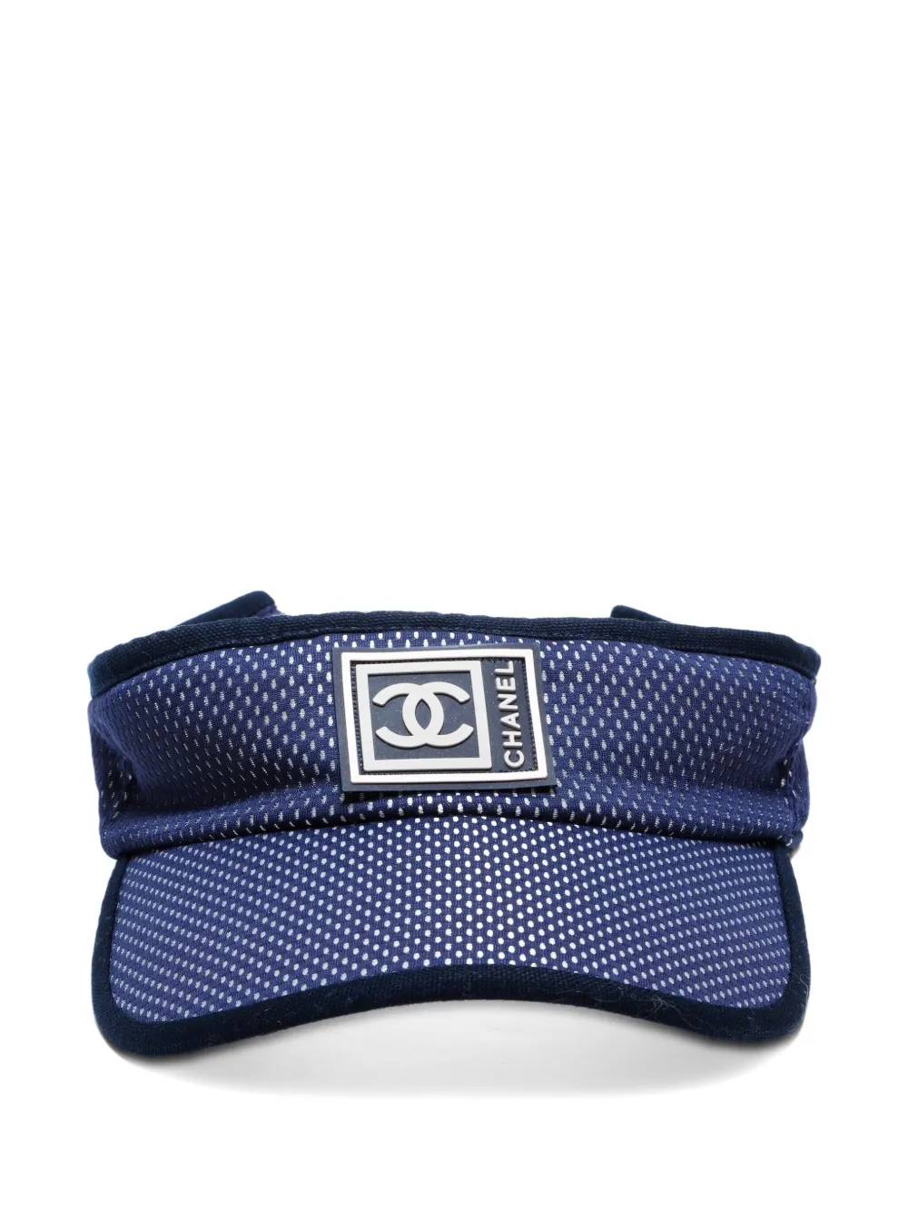 CHANEL Pre-Owned 1990-2010s ロゴプレート サンバイザー - ブルー