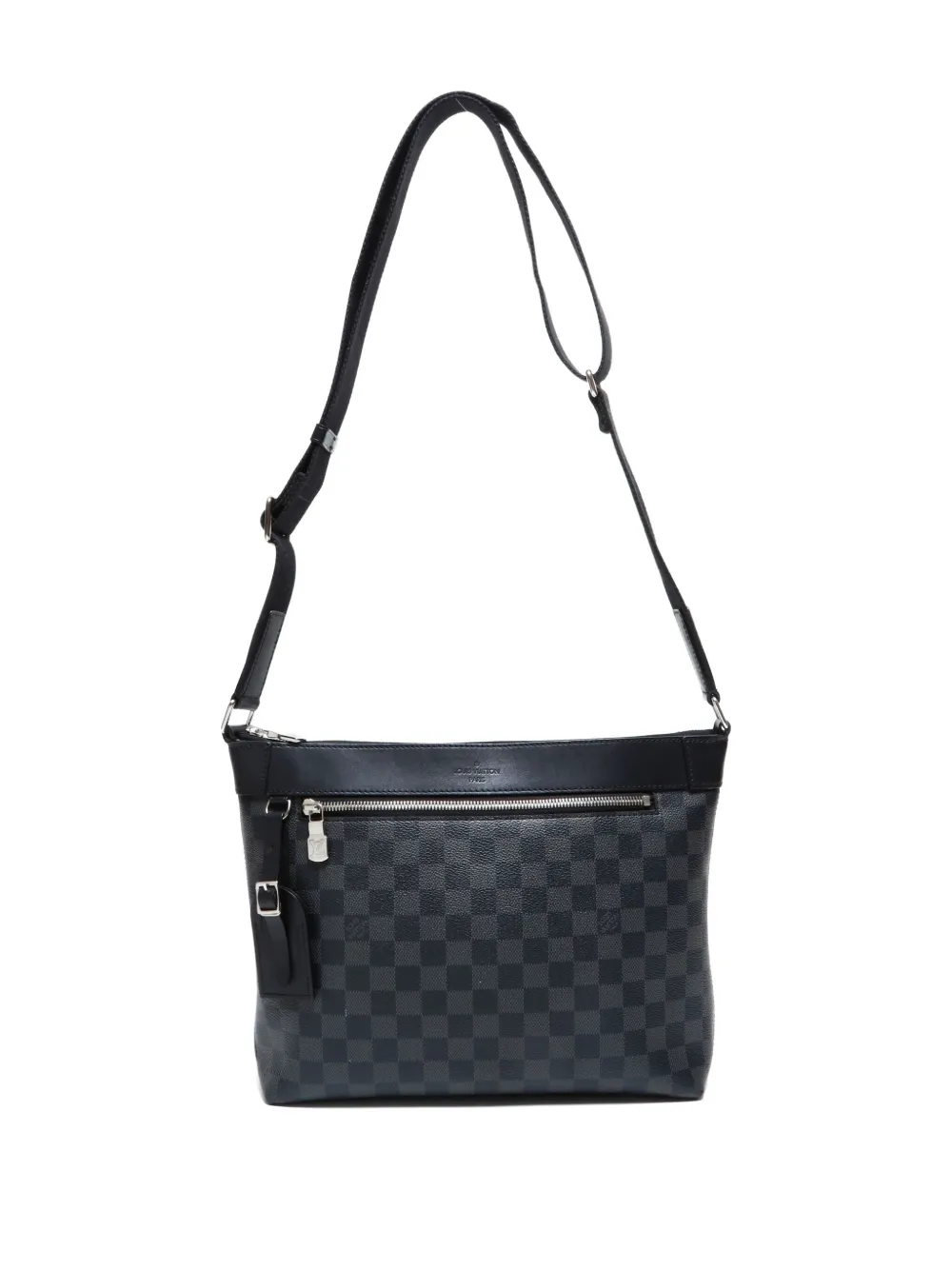 Pre-owned Louis Vuitton Damier Mick Pm Nm Shoulder Bag In Black