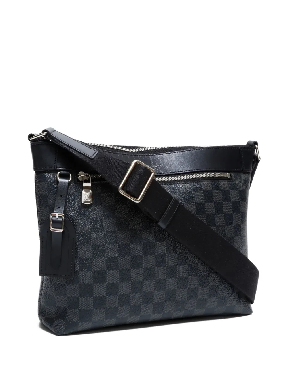 Pre-owned Louis Vuitton Damier Mick Pm Nm Shoulder Bag In Black