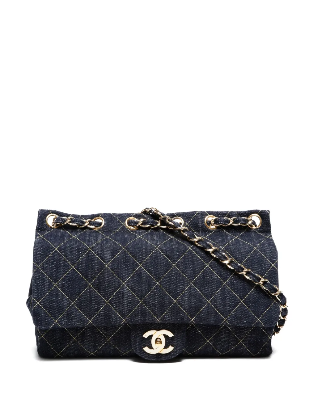 CHANEL Pre-Owned 2005-2006 キルティング ショルダーバッグ - ブルー