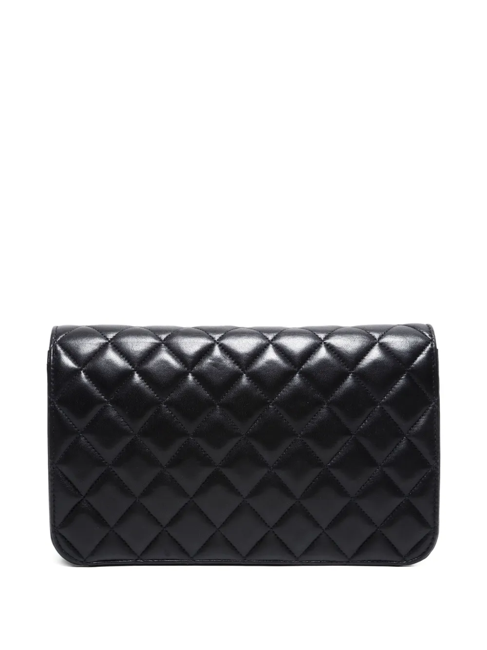 Pre-owned Chanel 1996 Full Flap Quilted Shoulder Bag In Black