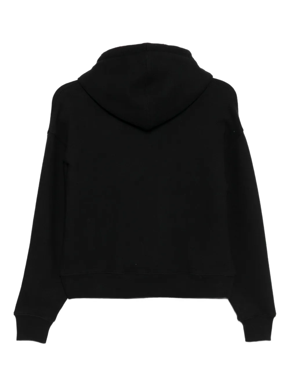 James Perse Cosy fleece hoodie met rits - Zwart