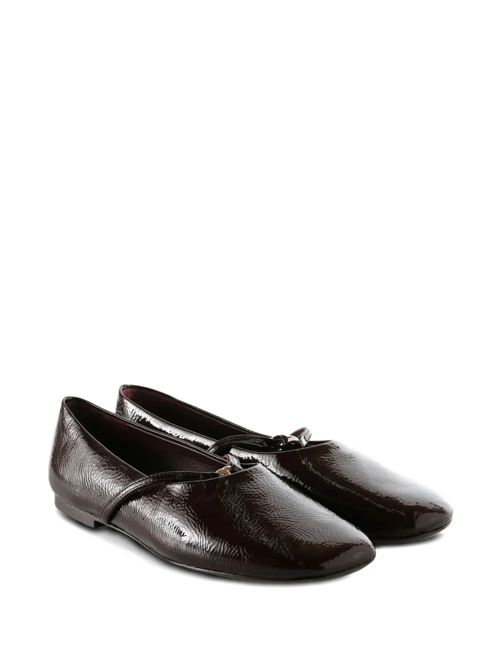 Tory Burch Leather Ballet Flats In Brown