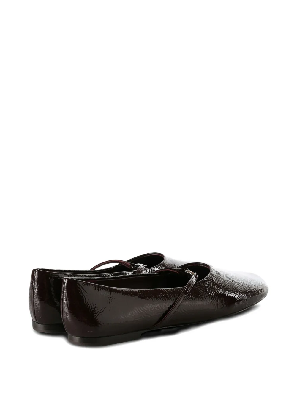 Tory Burch Leather Ballet Flats In Brown