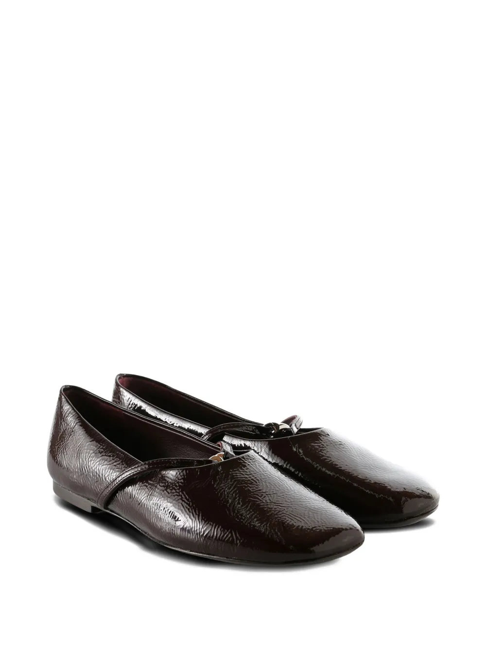 Tory Burch Leren ballerina's - Bruin