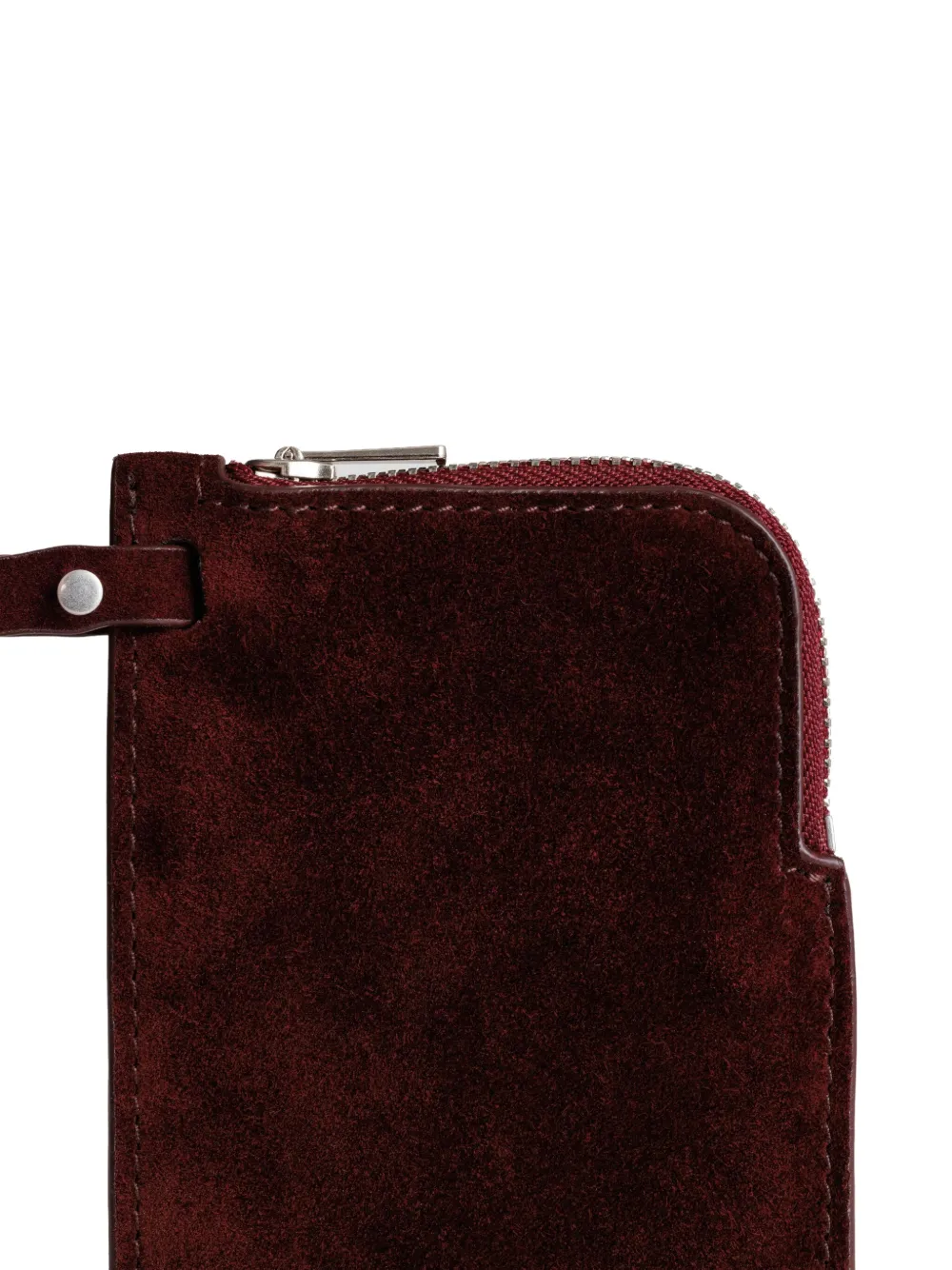 Yu Mei Greta Zip Clutch Bag In Red