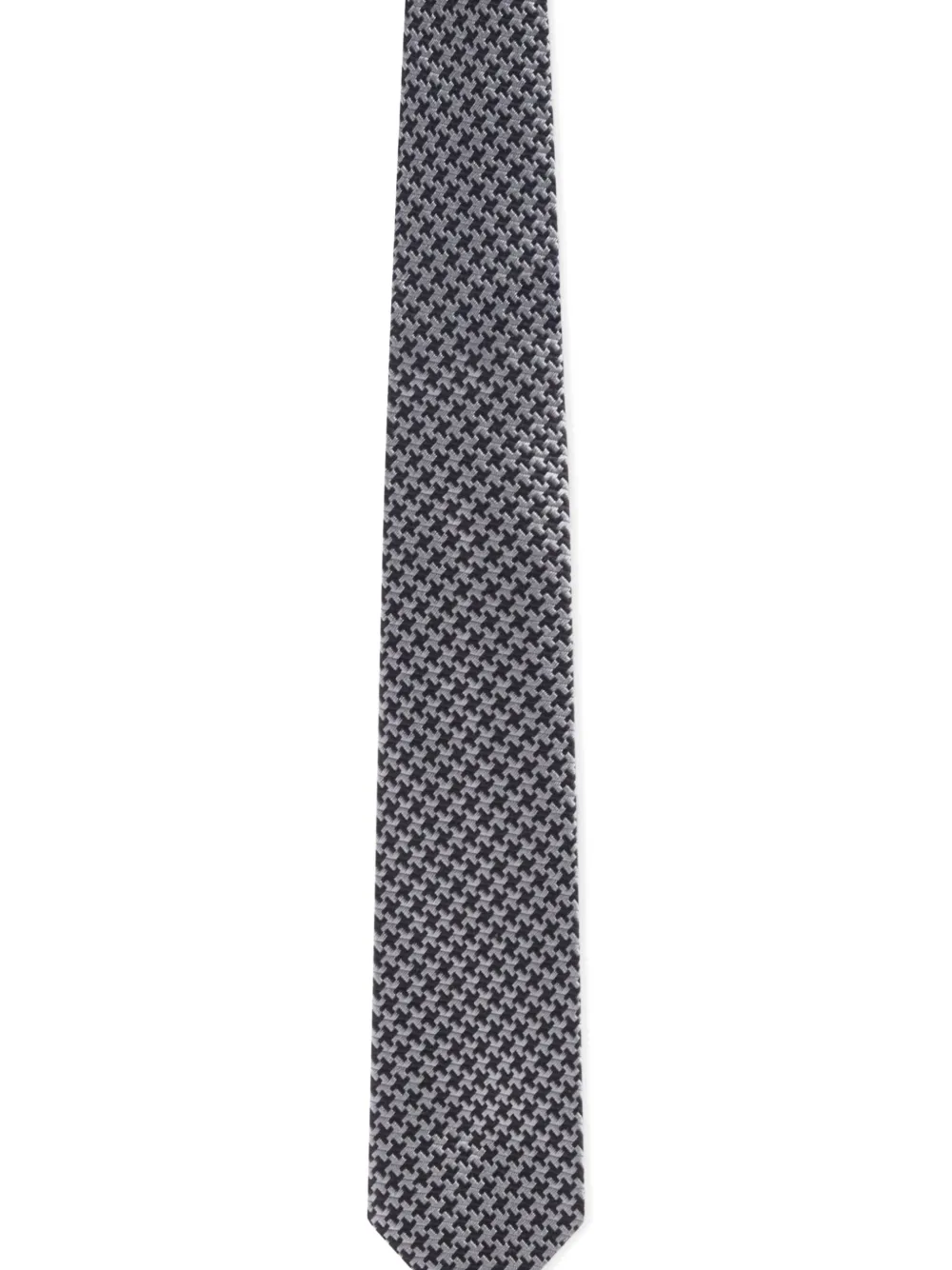 TOM FORD patterned-jacquard tie - Grijs