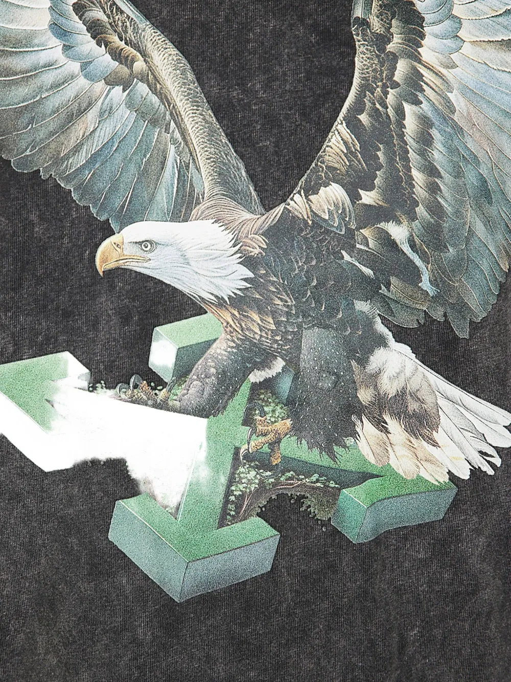 Off-White Eagle Arrow T-shirt met grafische print Grijs