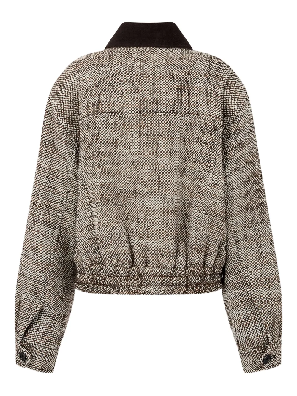 Studio Tomboy Corduroy-collar Jacket In Brown