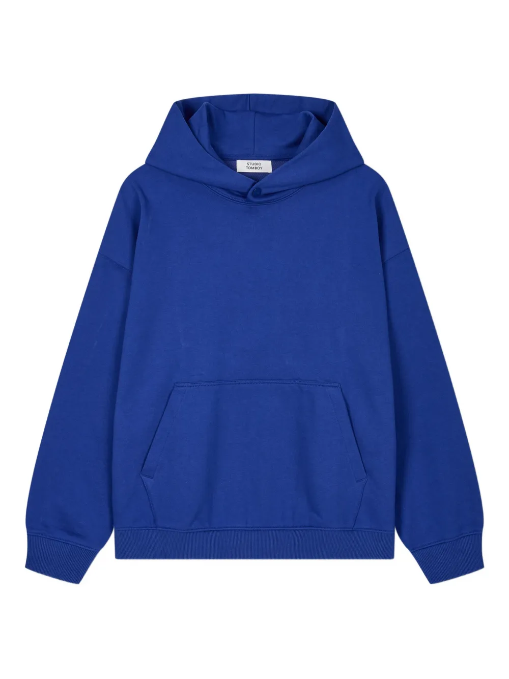 Studio Tomboy Hooded Pouch-pocket Hoodie In Blue