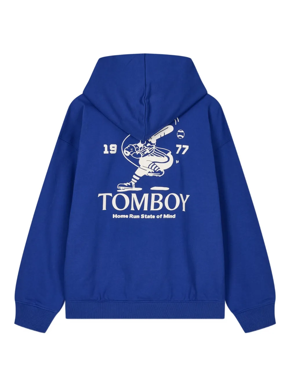 Studio Tomboy Hooded Pouch-pocket Hoodie In Blue