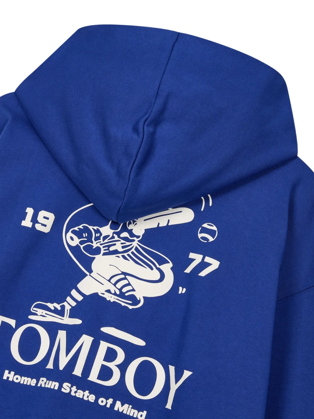 Studio Tomboy Hooded Pouch-pocket Hoodie In Blue