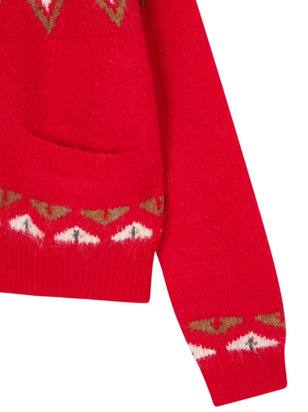 STUDIO TOMBOY Vest met ronde hals Rood