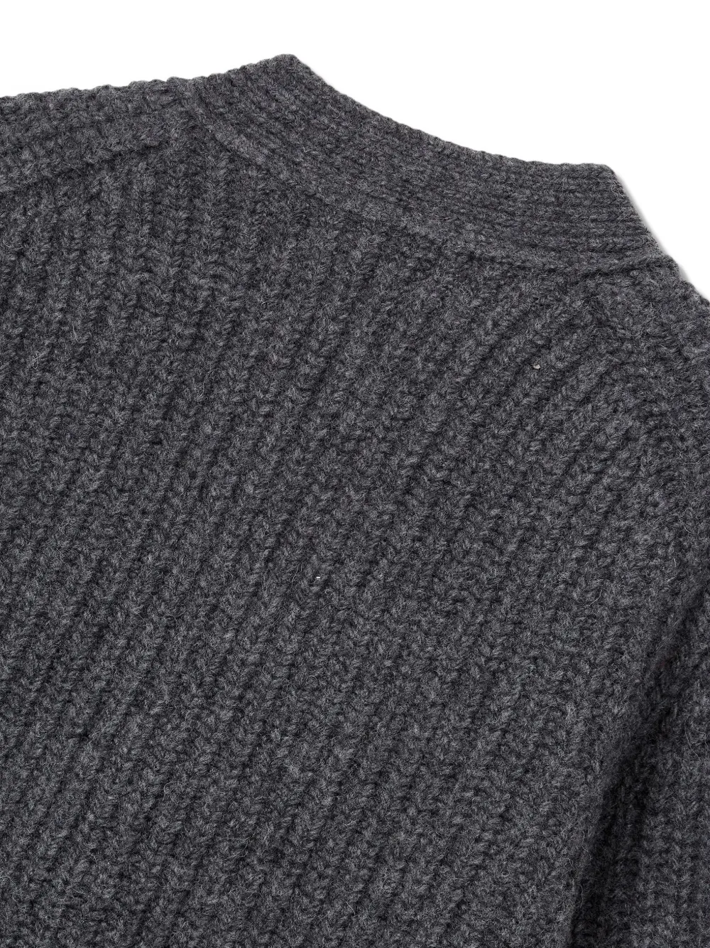 Studio Tomboy Patch Pocket Cardigan In Gray