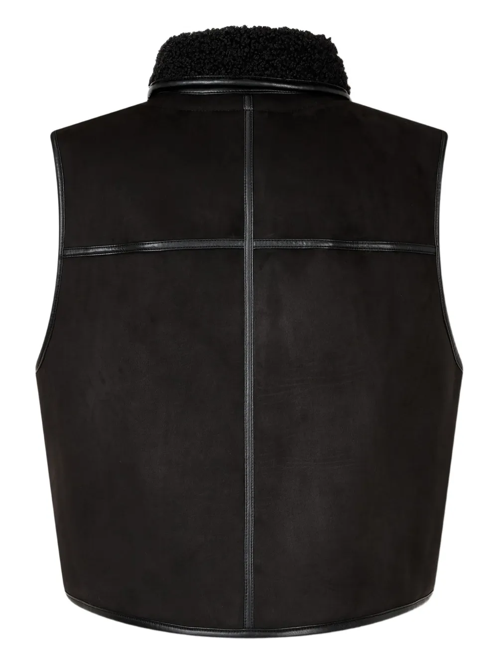 Studio Tomboy Reversible Sleeveless Gilet In Black