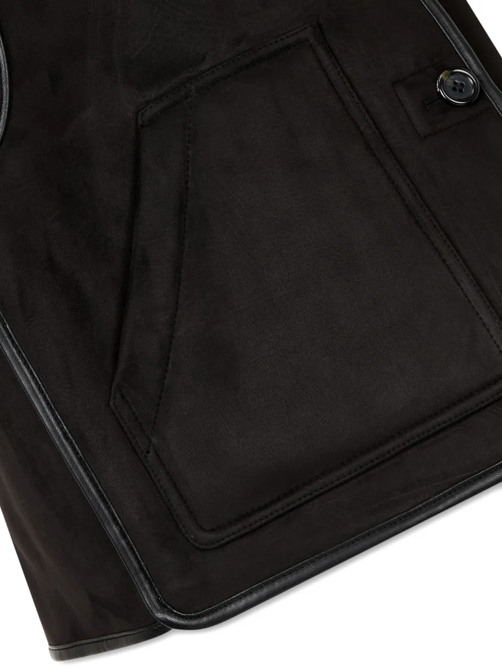 Studio Tomboy Reversible Sleeveless Gilet In Black
