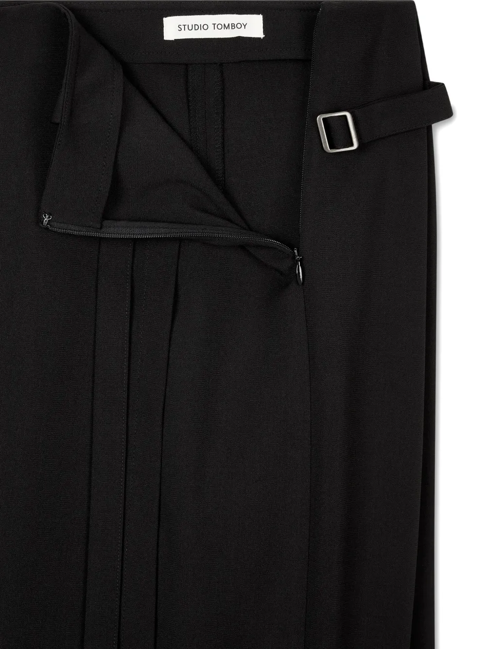 STUDIO TOMBOY wrap skirt trousers - Zwart